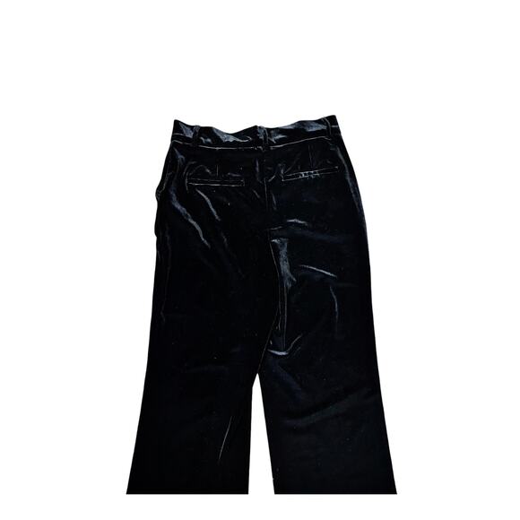 Dress Velvet Pants JASMINE & JULIANA Straight Leg Black High Rise Pockets 6 EUC - Picture 8 of 9